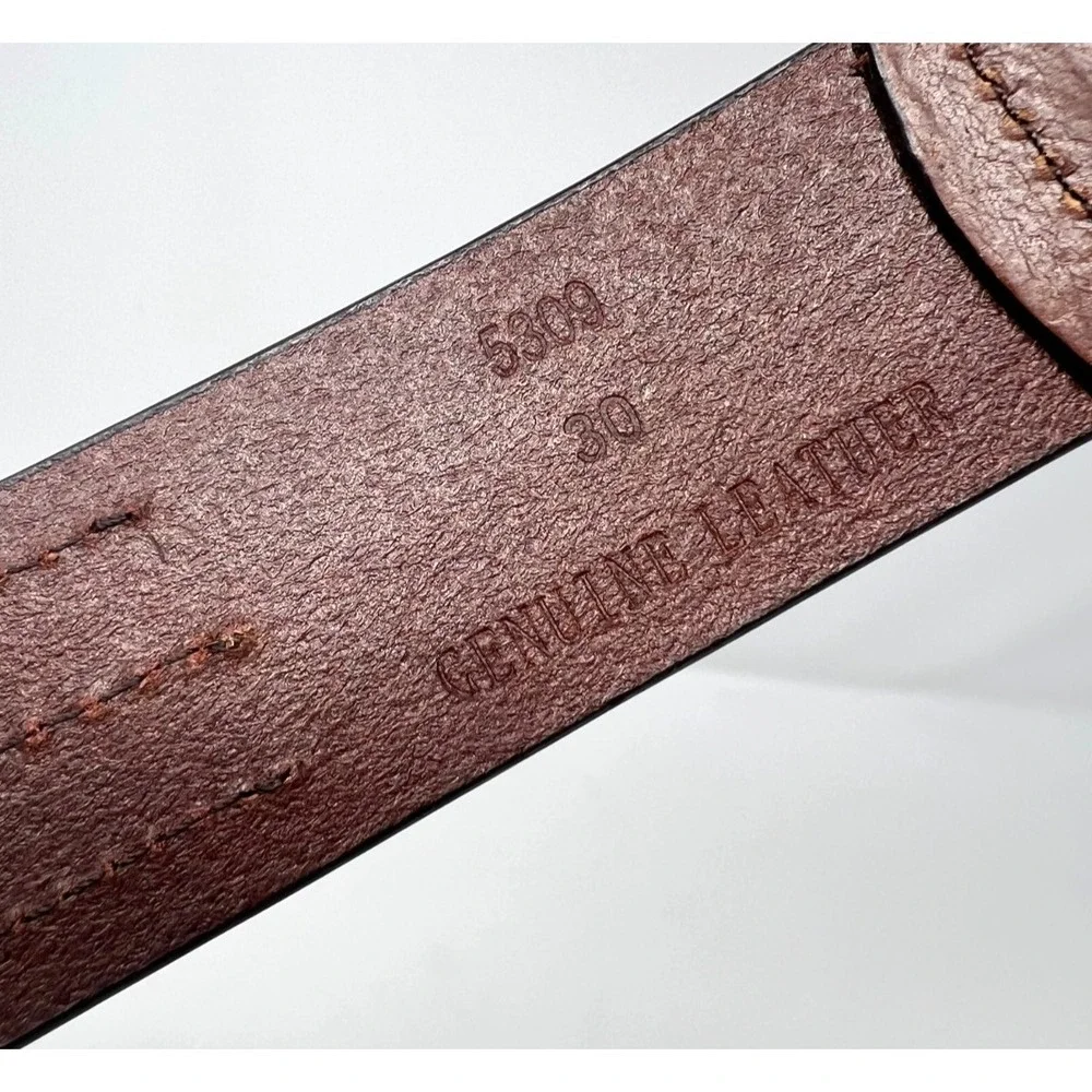Thomas Bates Belt Mens 30 Brown‎ Leather